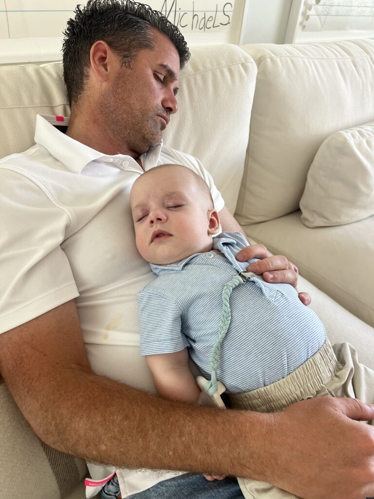 We fell asleep watching the masters